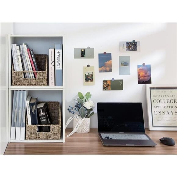 Storage Baskets for Organizing, Wicker Baskets with Built-in Handles, Handwoven - Picture 5 of 7
